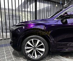 ESSMO PET Super Gloss Metallic Midnight Purple Car Vinyl Wrap Decal Like Paint