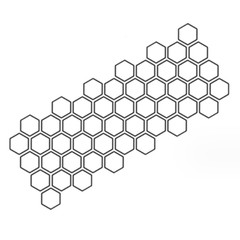 Black Honeycomb Pattern Side Body Decal DIY Sticker For Car Truck SUV Motorcycle