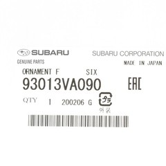 OEM 2015-2023 Subaru Front Grille Emblem Ornament Impreza WRX STI NEW 93013VA090