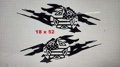 Compatible with FORD BRONCO Star Flag Graphics . Both sides
