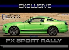 2013 – 2014 Ford Mustang Sport Rally Side Rocker Stripe Top Quality Stripes