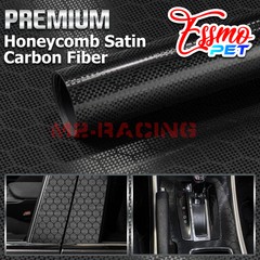 ESSMO PET Honeycomb Carbon Fiber Satin Vinyl Vehicle Wrap Decal Sticker Sheet