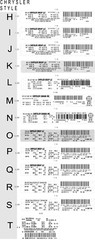 CUSTOM FCA CHRYSLER Decal Sticker ID Label Tire Loading Information VIN# USA 3M