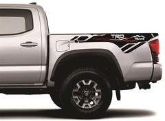2X Side Bed Sidebed Vinyl Decals graphic 2016-2020 4 Toyota Tacoma TRD 4×4 Sport