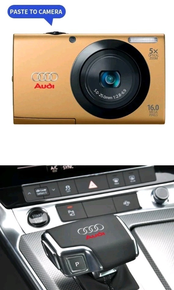 2x A3 A4 A5 A6 A7 A8 Q3 Q5 Q7 TT Steering Wheel Emblem 3D Logo Sticker Decal