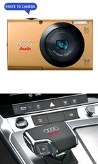 2x A3 A4 A5 A6 A7 A8 Q3 Q5 Q7 TT Steering Wheel Emblem 3D Logo Sticker Decal
