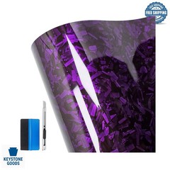 Purple Forged Carbon Fiber Vinyl Wrap Roll – DIY Car, Motorcycle, SUV, Truck …