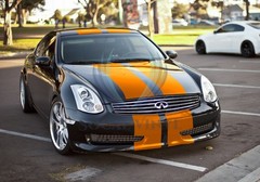 Matte Color Racing Stripes Vinyl Wrap Sticker For Infiniti G35 Stripe 10FT /20FT