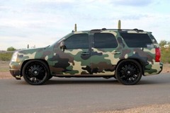 Green Army Camo Camouflage Vinyl Film Wrap Sticker Bubble Free Air Release