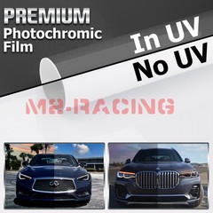 12″ PPF Clear To Smoke Paint Protection Film UV Headlight Taillight Tint Wrap
