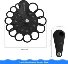 Precision Craft Cutting Tool Kit: 13-25mm Circle Templates for Car Wrapping