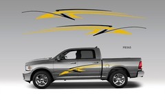2 Car Truck Trailer Side Decals Graphics Stripes Vinyl #PB365