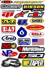 Dirt Bike Motorcycles Supercross Motocross ATV Lot 6 vinyl decals stickers D6015
