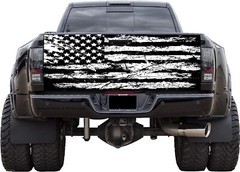 Tailgate Wrap American Flag Vinyl Graphic Decal Sticker, Pickup Decal T332