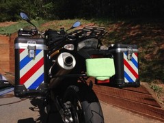 6″x12″ Reflective Chevron Panel Motorcycle Decal Oralite Red, White, and Blue