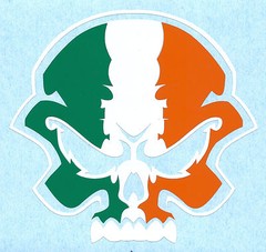 Hardcore Skull Sticker – Multicolored Decal (Choose Your Color Combination)