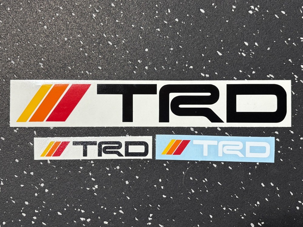 TRD Heritage Stripes Decal Yellow Orange Red Vinyl Sticker fits Tacoma Camry V3