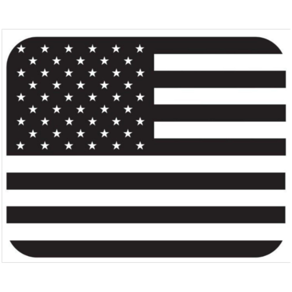 Back Middle Window American Flag Magnet Decal Sticker 11X14 inch