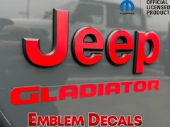 JEEP & GLADIATOR JL Fender Decals 2018 2019 2020 2021 2022 2023 24 25 26