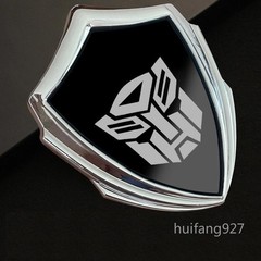 3D Metal Transformers Autobot Deception Car Badge Emblem Shield Decal Sticker