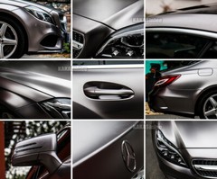 Z Grey / Stretch Car Pearl Metal Matte Satin Chrome Vinyl Wrap Film Sticker HDUS