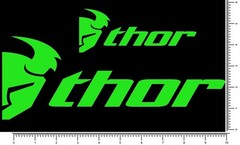 Thor Racing Die Cut Team Sticker Motocross 2 Pack 10.5″ and 5.5″ MX