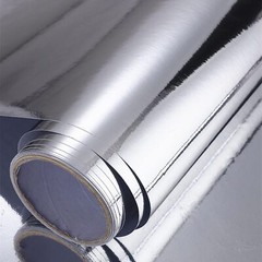12”X78”Chrome Mirror Silver Vinyl Wrap Sticker Decal Film Sheet,Self-Adhesive