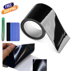 Gloss Black Cars Vinyl Film Tapes Kit for Blackout Window Trim Door 4in x 30feet