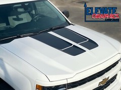 2016-2018 For Chevy Silverado Hood Tailgate Rally Beast Stripes Graphics Decal