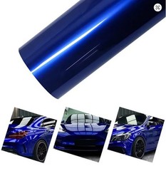 50FT x 5FT Premium Glossy Metallic Pearl Vinyl Car Wrap Film Sticker Blueberry