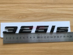 Gloss Black 3D ABS Letters Trunk 325is Emblem Rear Badge for BMW 2017-2022 325is