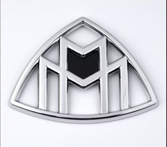 4pcs Chrome For ” MAYBACH ” Emblem Auto Side Fender Badge for Mercedes-Benz S400