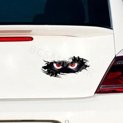 Car Bumper Dents Stickers Peeking Monster Graphic Vinyl Decals Decor Waterproof