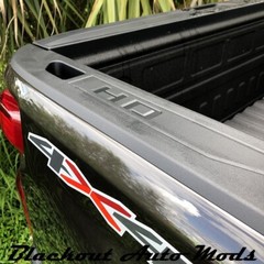 HD Chrome Tone Bed Rail Letter Inserts 2020-2024 Chevy Silverado HD 2500 3500