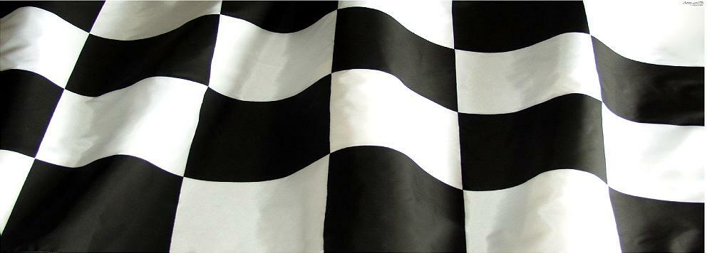 Waving Checkered Flag Adhesive Vinyl Wrap Matte Finish NON Laminated 12″x36″