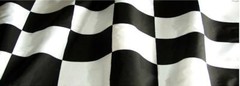 Waving Checkered Flag Adhesive Vinyl Wrap Matte Finish NON Laminated 12″x36″