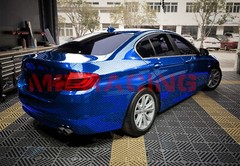 PET Squadron Carbon Fiber Gloss Royal Blue Car Vehicle Vinyl Wrap Decal Sheet
