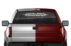 #100 CHIHUAHUA Mexico CHH Decal Sticker Windshield Window Vinyl Graphic Troca