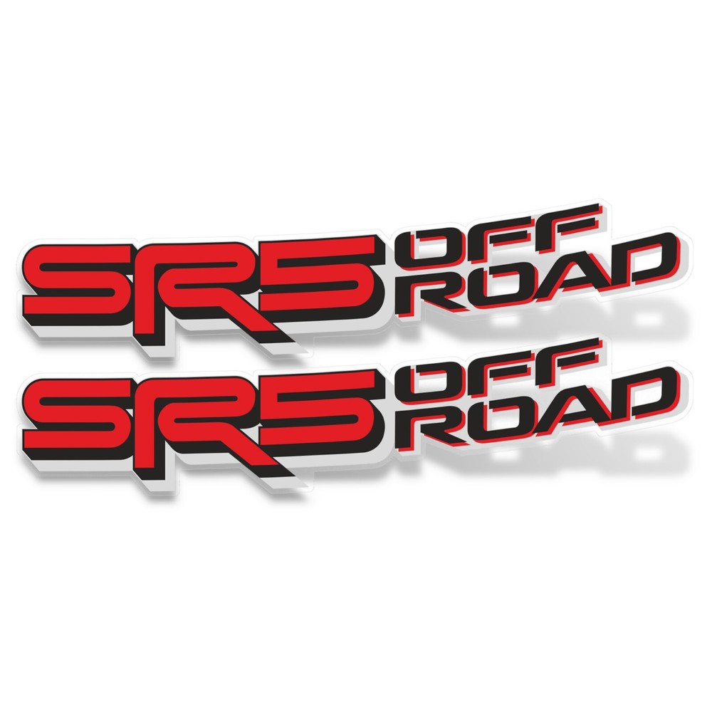 SR5 Off Road decals TRD Sticker Bedside Replacement Reflective Vinyl SET of 2