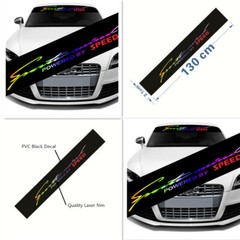Universal 130x21cm Car Front Windshield Rear Window Reflective Sticker PVC Decal