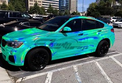 Holographic Glitter Teal Rainbow Chrome Car Vinyl Wrap Sticker Decal Sheet