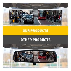 1/2Set Car Universal View Rear 300MM Wide Angle Clear Convex Rearview Mirror Cli