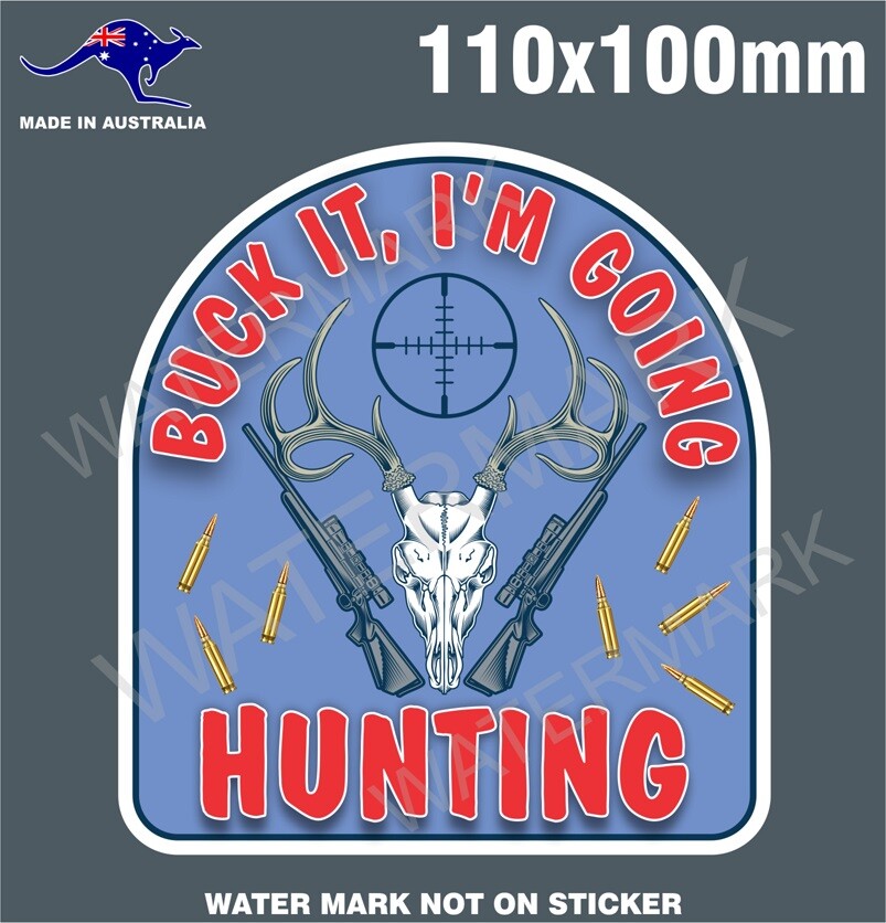 DEER HUNTING STICKER BUCK HUNTING STICKERS FUNNY
