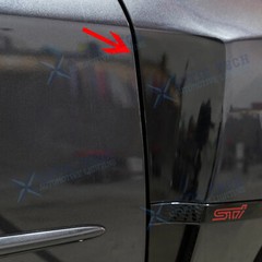 Black Front Fender Upper & Lower Air Vent Sticker for Subaru WRX STI 2015-2021