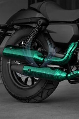 ESSMO PET Marble Forged Gloss Carbon Fiber Emerald Green Car Vinyl Wrap Decal