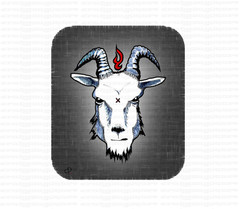 3.5″ Matte Vinyl Sticker Goat Animals Wildlife Craig Plague Art