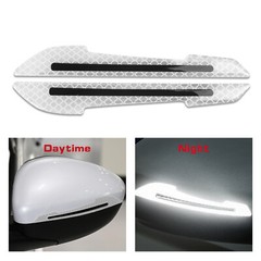 12pcs Reflective Sticker Set Rearview Mirror Auto Door Handle Paint Scratch Film