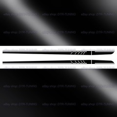 Matte Black Sport Side Stripes For Mercedes C-Class C63 AMG W204 CLS CLA C117 E
