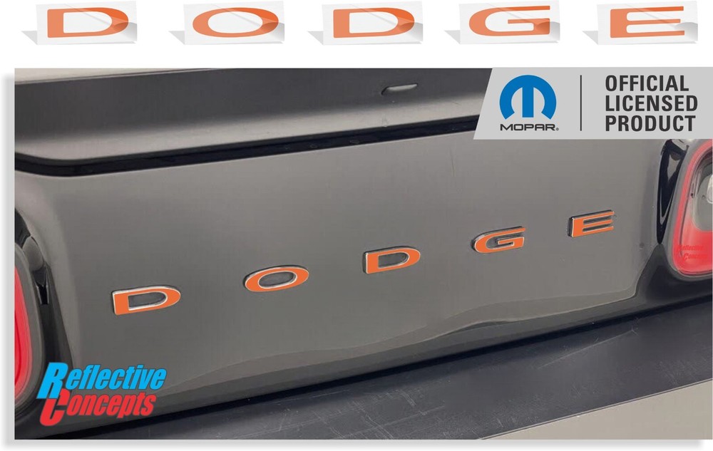 DODGE Trunk Badge Overlay Decal for 2015-2023 Dodge Challenger