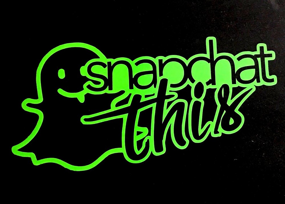 SNAPCHAT THIS DECAL STICKER SUV FITS CHEVY FORD HONDA VW DODGE WINDOW CAR TRUCK